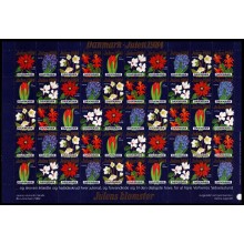 1984. Danmark. Julemærker, ufoldet helark. Julens blomster.